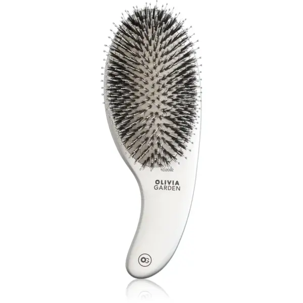 Olivia Garden Expert CURVE Nylon Silver perie de par cu peri de mistret 1 buc
