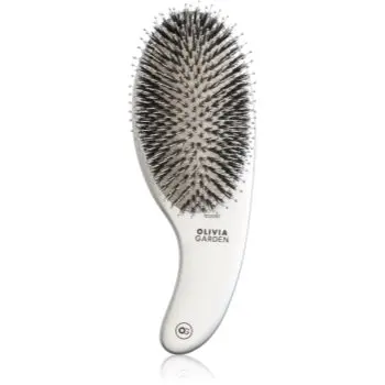 Olivia Garden Expert CURVE Nylon Silver perie de par cu peri de mistret