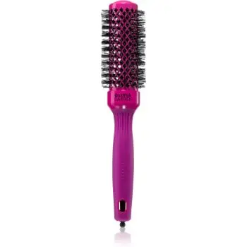 Olivia Garden Expert Shine Hot Pink perie cu ventilatie pentru păr lung