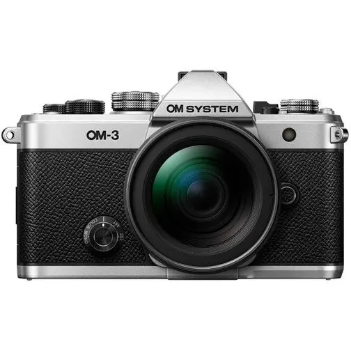 OLYMPUS Kit Aparat Foto Mirrorless cu Obiectiv OLYMPUS OM System OM-3, M.Zuiko Digital ED, 12-45mm, F4.0 PRO, Montura MFT, Negru