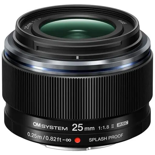 OLYMPUS Obiectiv Foto Mirrorless OLYMPUS OM System M.Zuiko Digital ED, 25mm, F1.8 II, Montura MFT, Negru