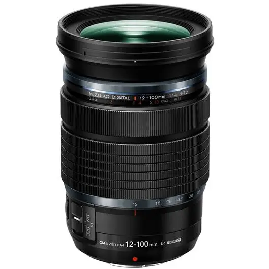 OLYMPUS Obiectiv Foto Mirrorless OLYMPUS OM SYSTEM M.ZUIKO DIGITAL ED, 12-100mm, F4.0 IS PRO, Montura MFT, Negru