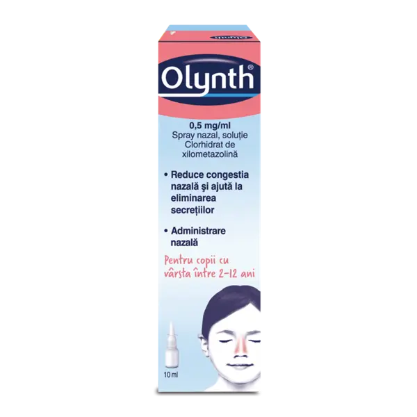 Olynth spray nazal pentru copii, 0,5 mg, Mcneil Healthcare | 10 ml