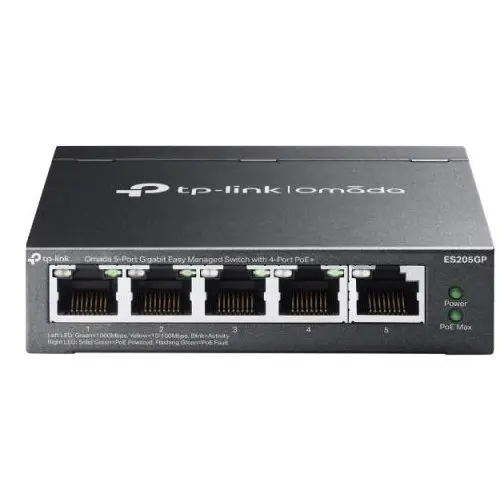 Omada 8-Port 10G Desktop/Rackmount Switc TP-LINK ES205GP