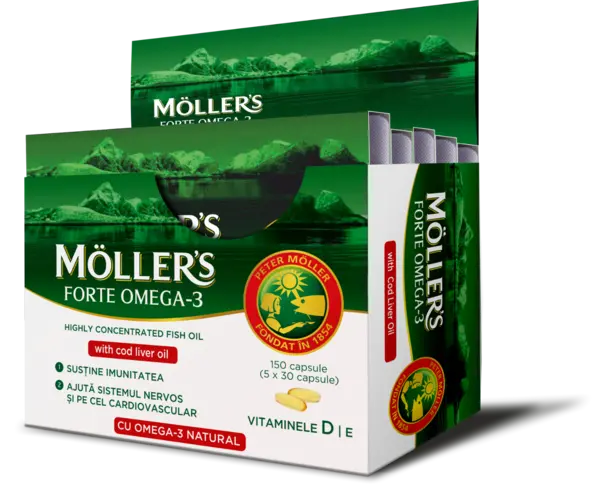 Omega 3 Forte, 150 capsule, Moller's