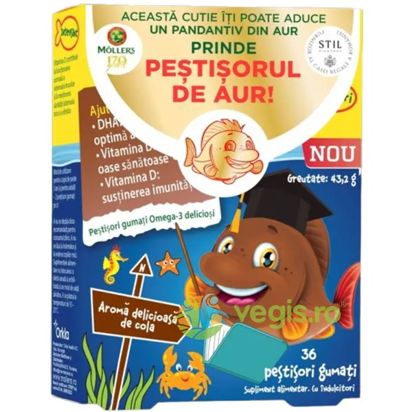 Omega-3 Jeleuri Pestisori cu Aroma de Cola 36buc