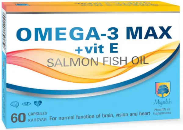 Omega-3 Max + vit E, 60 capsule, Magnalabs
