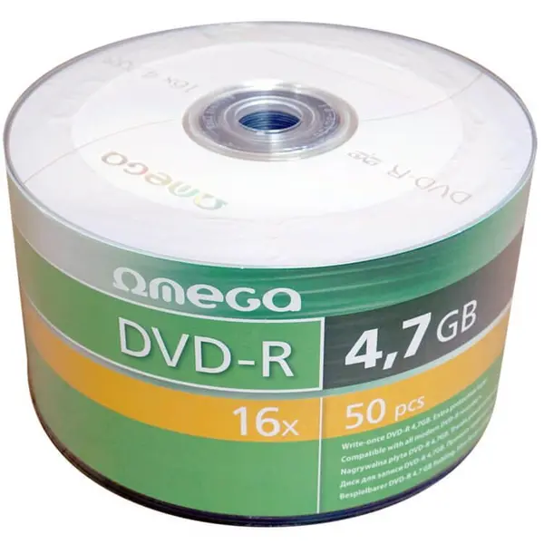 omega Omega DVD-R 4.7GB 16X , Pachet 50 bucati