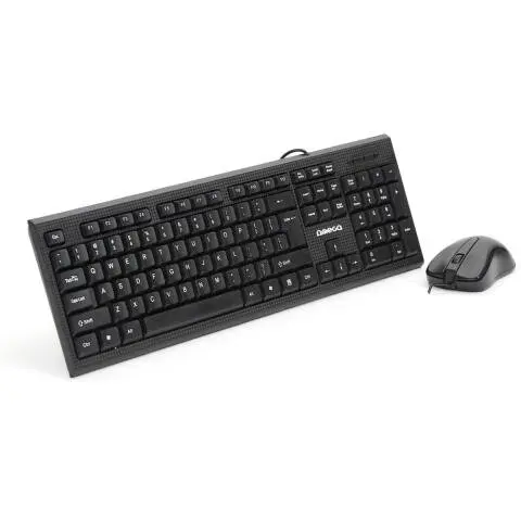 omega Set tastatura si mouse cu fir, Omega OKM09, USB, Negru