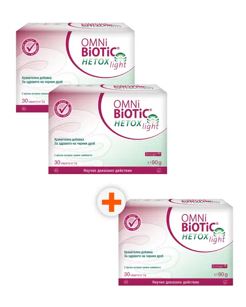 Omni-Biotic Hetox light, 3 x 30 plicuri