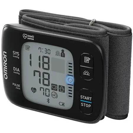 OMRON RS7 INTELLI IT - Tensiometru de incheietura, conectivitate Bluetooth, Negru