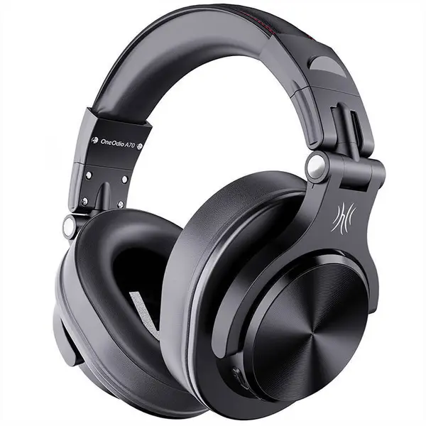 ONEODIO Casca OneOdio wireless, cu fir, tip over ear, utilizare multimedia, DJ, conectare prin Bluetooth 5.2 | Jack 3.5 mm | Jack 6.35 mm, difuzor 40 mm, impedanta 32 Ohm, acumulator 650 mAh, negru, Fusion-A70-Black