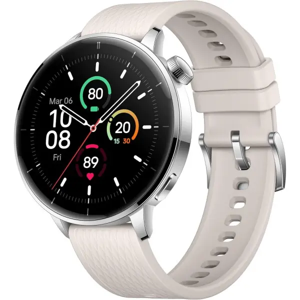 OnePlus Ceas Smartwatch OnePlus Watch 3, 43mm, GPS, NFC, Bluetooth, Wi-Fi, Argintiu