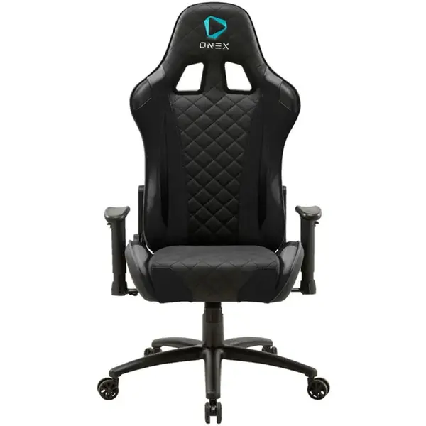 Onex Scaun Gaming ONEX GX330, Max 125 kg, Cotiere 2D, Cadru metalic, Spuma, PVC, Negru