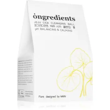 Ongredients Jeju Cica Cleansing Ball sapun pentru curatarea fetei cu efect calmant