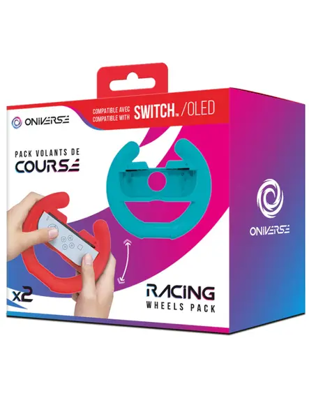 Oniverse Nsw Pack Of 2 Racing Wheel Controller Holders Blue/red