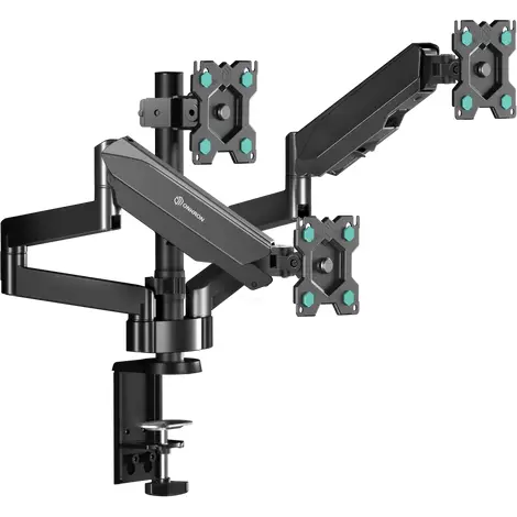 ONKRON Suport TV / Monitor Onkron G280-B, de birou, reglabil, pentru trei monitoare, ecran 13-32 inch, Negru