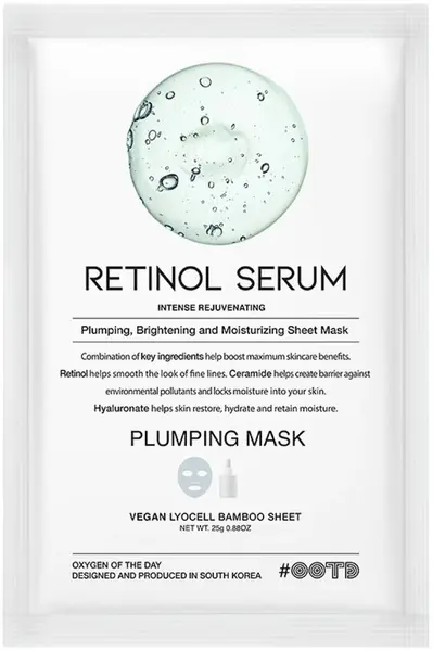 OOTD Masca regeneranta in folie cu retinol, 25 ml