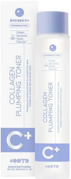 OOTD Toner facial hidratant cu colagen C+, 250 ml