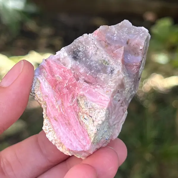 Opal roz piatra bruta (din Peru) model 4