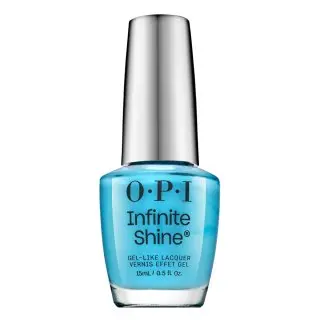 OPI Infinite Shine Gel-Like Lacquer lac de unghii cu efect de gel Never Leavin' Blue 15 ml