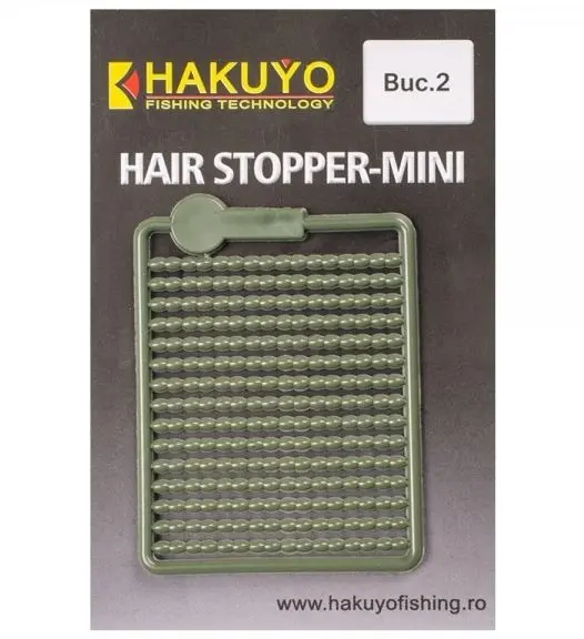 OPRITOARE BOILIES HAKUYO HAIR STOPPER MINI, VERDE, 2BUC/PLIC