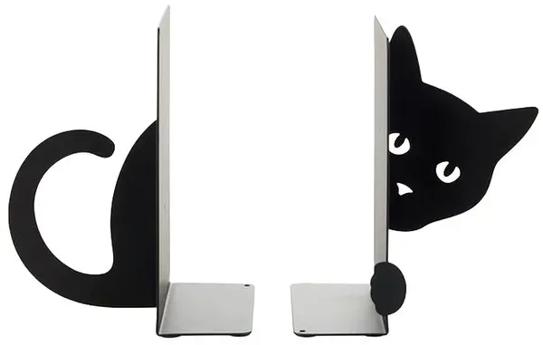 Opritoare pentru cărți Balvi - Black Cat, 2 buc, negre