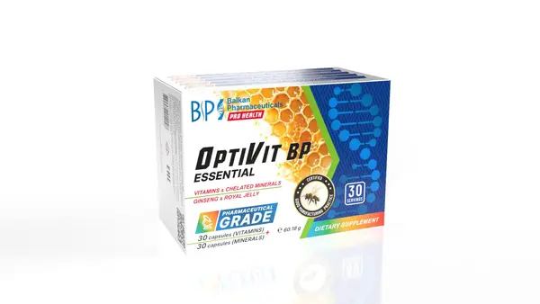 OptiVit BP Essential – complex de vitamine și minerale, 30+30 caps.