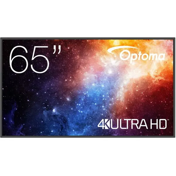 OPTOMA Ecran profesional LED Optoma N3651K, 165,1 cm (65) Display, UltraHD/4K, HDMI, MediaPlayer, Android 11, Negru