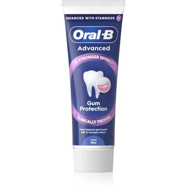 Oral-B Advanced Gum Protection pastă de dinți pentru dinti sanatosi si gingii sanatoase Cool Mint 75 ml