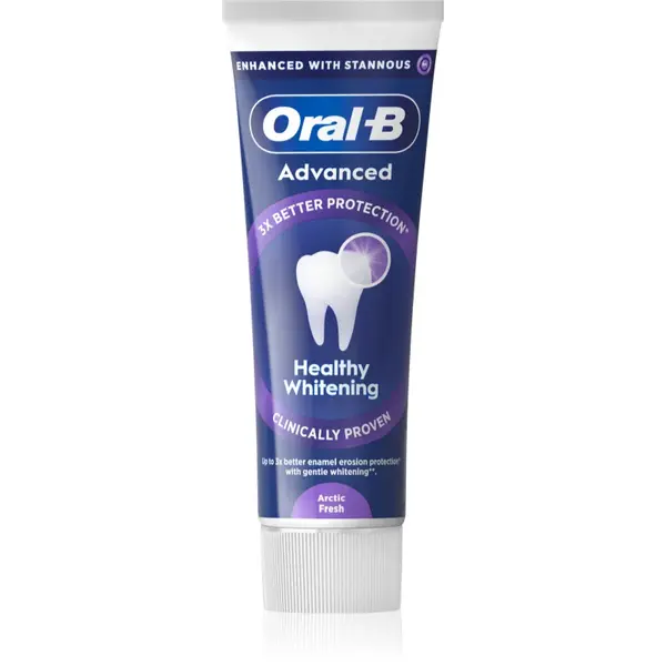 Oral-B Advanced Healthy Whitening pasta de dinti cu efect de albire și calmare Arctic Fresh 75 ml
