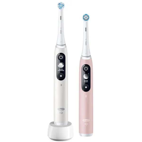 Oral-b Periute de dinti electrice Oral-B iO6, 5 moduri periaj, Timer, Senzor presiune Smart, Alb/Roz