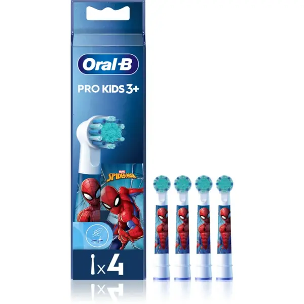 Oral-B PRO Kids 3+ capete de schimb pentru periuta de dinti pentru copii Spiderman 4 buc