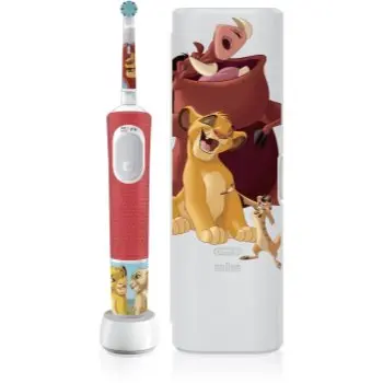 Oral-B PRO Kids 3+ The Lion King periuta de dinti electrica cu sac
