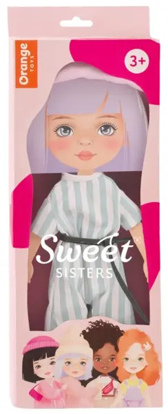 Orange Toys Sweet Sisters Sweet Sisters Set de îmbrăcăminte pentru păpuși - Salopeta cu dungi