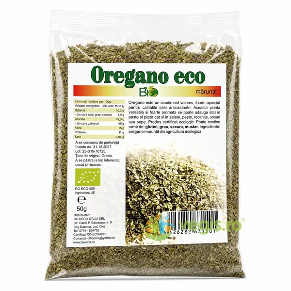Oregano Maruntit Ecologic/Bio 50g