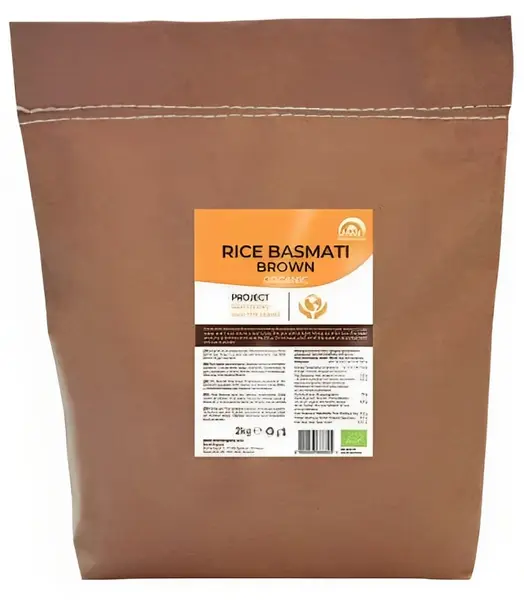 Orez Basmati, brun, 2 kg, Smart Organic