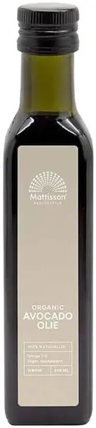 Organic Avocado Oil, 250 ml, Mattisson Healthstyle
