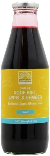 Organic Beetroot, Apple & Ginger Juice, 750 ml, Mattisson Healthstyle