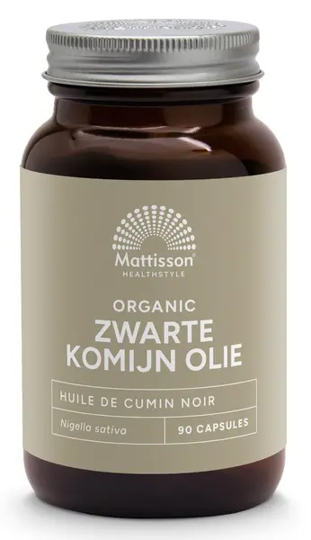 Organic Black Cumin, 500 mg, 90 capsule, Mattisson Healthstyle