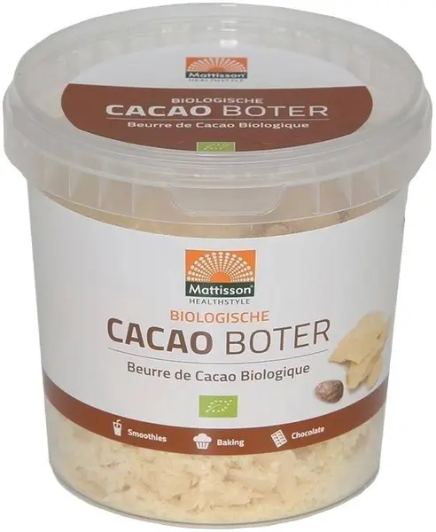 Organic Cacao Butter, 300 g, Mattisson Healthstyle