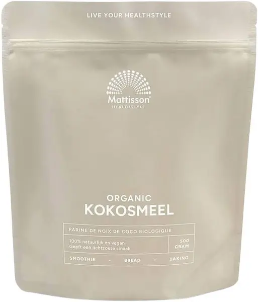Organic Coconut Flour, 500 g, Mattisson Healthstyle