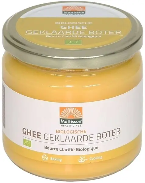 Organic Ghee Clarified Butter, 300 g, Mattisson Healthstyle