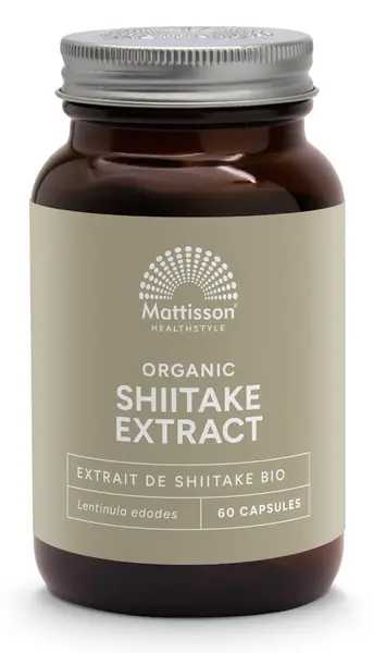Organic Shiitake Extract, 400 mg, 60 capsule, Mattisson Healthstyle
