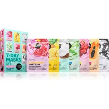 Organic Shop 7-Day Masks Set Glow Better set de măști textile