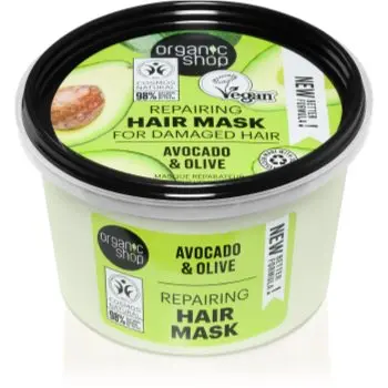 Organic Shop Avocado & Olive masca de par regeneratoare