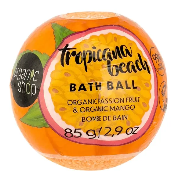 Organic Shop Bombă de baie Tropicana Beach, 85 g