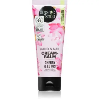 Organic Shop Cherry & Lotus balsam fortifiant pentru maini si unghii