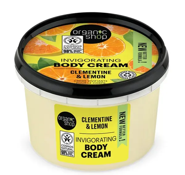Organic Shop Cremă de corp Clementine & Lemon, 250 ml
