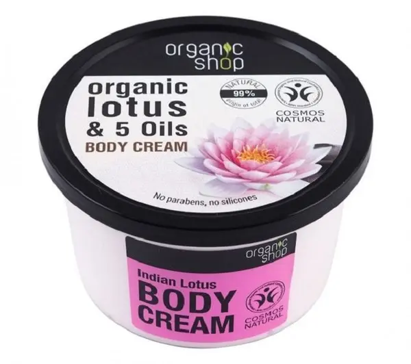 Organic Shop Cremă de corp Lotus, 250 ml